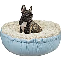Bessie and Barnie Blondie/Heavenly Luxury Shag Ultra Plush Faux Fur Pet Bagelette Bed