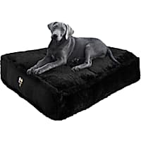 Bessie and Barnie Raven Ultra Plush Faux Fur Luxury Shag Durable Sicilian Rectangle Pet Bed