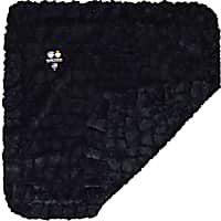 Bessie and Barnie Serenity Black Ultra Plush Faux Fur Pet Super Soft Reversible Blanket