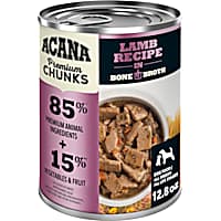 ACANA Grain Free, Premium Chunks, Lamb Recipe in Bone Broth Wet Dog Food