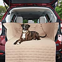 3 Dog Pet Supply Crew Cab Truck Seat Protector with Bolster - Tan