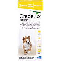 Credelio Chewable Tablet for Dogs 4.4-6 lbs