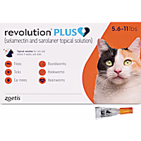 Revolution Plus Topical Solution 5.6-11 lbs. Cat