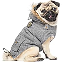 Canada Pooch Alaskan Army Dog Parka Salt & Pepper