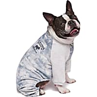 Canada Pooch Frosty Fleece Dog Sweatsuit Grey Tie Dye