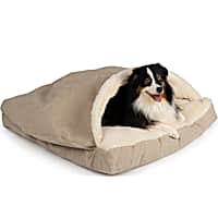 Snoozer Buckskin Square Luxury Micro Suede Cozy Cave for Dogs