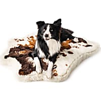 Paw Brands PupRug Animal Print Luxury Faux Fur Orthopedic Memory Foam Washable Dog Bed