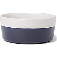 Waggo Midnight Ceramic Dipper Dog Bowl