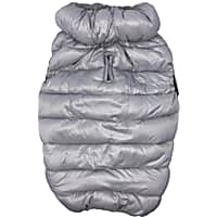 Pet Life Grey 'Pursuit' Quilted Ultra-Plush Thermal Dog Jacket