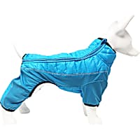 Pet Life Blue 'Aura-Vent' Lightweight 4-Season Stretch and Quick-Dry Full Body Dog Jacket