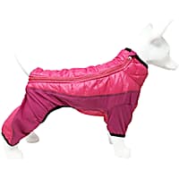 Pet Life Pink 'Aura-Vent' Lightweight 4-Season Stretch and Quick-Dry Full Body Dog Jacket