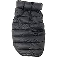 Pet Life Black 'Pursuit' Quilted Ultra-Plush Thermal Dog Jacket