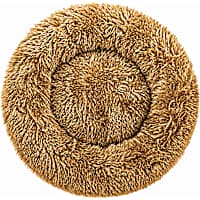 Pet Life Beige 'Nestler' High-Grade Plush and Soft Rounded Dog Bed