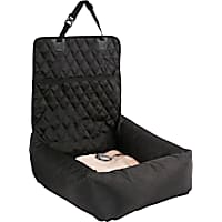 Pet Life Black 'Pawtrol' Dual Converting Travel Safety Carseat and Pet Bed