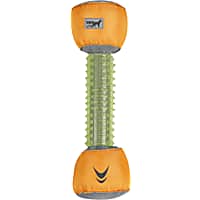 Pet Life Green/Orange 'Hoist-a-Fetch' Durable Nylon and Rubber Floating Dental Fetch Dog Toy