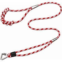 Pet Life Red 'Neo-Craft' Handmade One-Piece Knot-Gripped Training Dog Leash