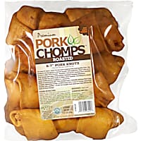 Pork Chomps Roasted Knotted 6" Bone Dog Chews