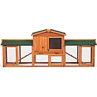 Prevue Pet Products Rabbit Hutch with Double Run