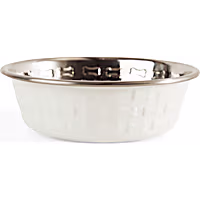 EveryYay Textured Stainless Steel Bone Dog Bowl