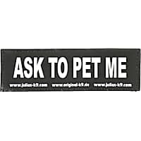 Julius-K9 Ask To Pet Me Patch for Dogs
