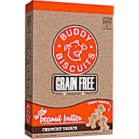 Buddy Biscuits Grain Free Teeny Peanut Butter Oven Baked Dog Treats