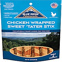 Blue Ridge Naturals Chicken Wrapped Sweet Potato Stix Dog Treats