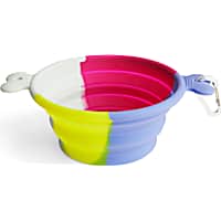 YOULY Color Swirl Silicone Dog Bowl