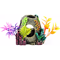 Imagitarium Sunken Orb Hideaway with Colorful Plants