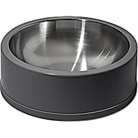 Wild One Black Stainless Steel Dog Bowl