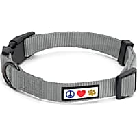 Pawtitas Solid Color Grey Puppy or Dog Collar