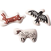 PetShop by Fringe Studio JS Folk Animal Canvas Dog Toy Set