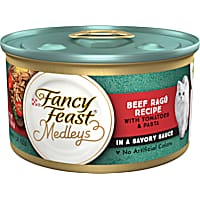 Fancy Feast Medleys in Gravy Beef Ragu Recipe with Tomatoes and Pasta in a Savory Sauce Wet Cat Food