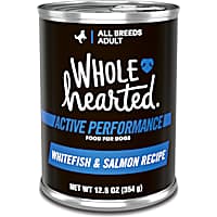 WholeHearted Active Performance White Fish & Salmon Recipe Wet Dog Food With Whole Grains