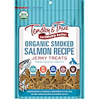 Tender & True Pet Nutrition Organic Smoked Salmon Jerky Dog Treats