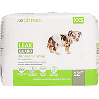 So Phresh Leak Guard Disposable Wrap For Male Dogs