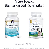 Nordic Naturals Omega-3 Pet Fish Oil Soft Gels for Dogs and Cats