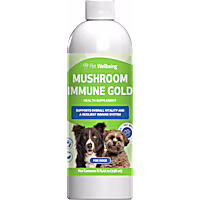 Pet Wellbeing Mushroom Immune Gold Natural Cat & Dog Cancer Support Supplement