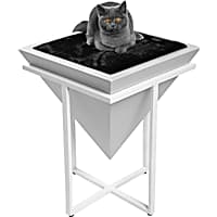 Mau Lifestyle Gray Pharaoh Elevated Cat Bed Pyramid