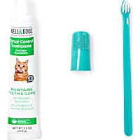 Well & Good Cat Dental Health Kit with Chicken Flavored Toothpaste