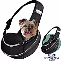 Katziela Expandable Sling Black Pet Carrier