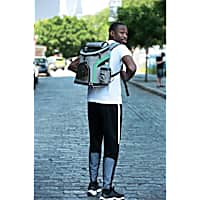 Katziela Voyager Backpack Gray & Green Pet Carrier