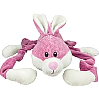 Multipet International Jumbo Pink Bunny Knots So Soft Plush Dog Toy
