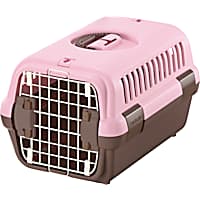 Richell Pink/Brown Pet Travel Carrier