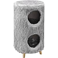Sam's Pets Gray Pufak Cylinder Cat Tree