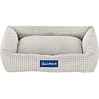 Sam's Pets Brown Arlo Plaid Bolster Dog Bed