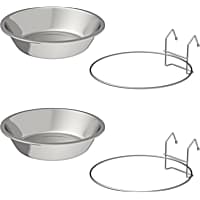 Pet Adobe Stainless Steel Hanging Pet Bowls