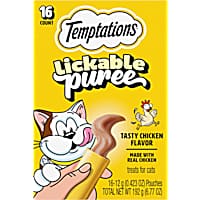 Temptations Creamy Puree with Chicken Squeezable Lickable Wet Cat Treats