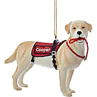 Custom Personalization Solutions Service Dog Personalized Christmas Tree Ornament