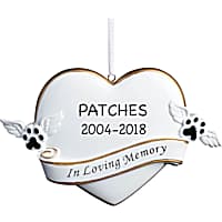 Custom Personalization Solutions In Loving Memory Dog Personalized Memorial Christmas Tree Ornament