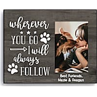 Custom Personalization Solutions Wherever You Go I Will Always Follow Personalized Picture Frame